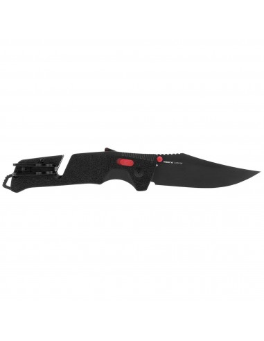 SOG Pocket Knife - Trident AT Steel Blade with Black and Red Handle | 11-12-01-41 pas chere