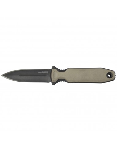 SOG Fixed Knife - Pentagon Fx Plain Blade Black and Grey G10 Handle | 17-61-04-57 une grave pollution 