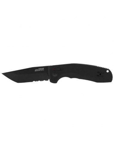 SOG Folding Knife - Tac AU Black Tanto Partially Serrated Edge Blade | 15-38-04-57 votre restaurant rapide dans 