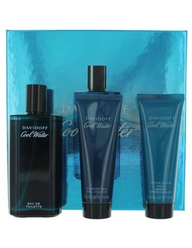 Davidoff Men's Gift Set - Cool Water Invigorating Fusion Masculine Scent, 3 Piece livraison gratuite