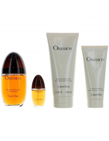 Calvin Klein Women's Gift Set - Obsession Strong and Romantic Scent , 4 piece Fin de série