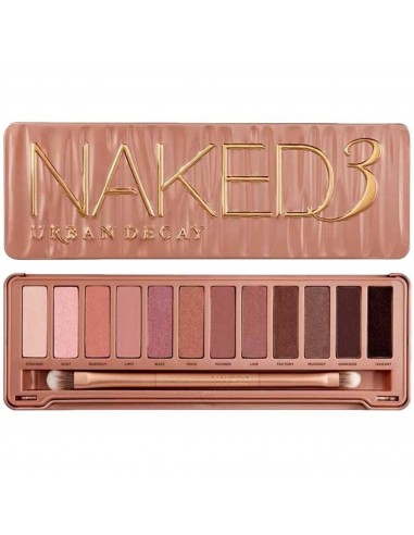 Urban Decay Women's Eyeshadow Palette - Naked 3 with Rose-Hued Neutrals, 12 Color les ctes