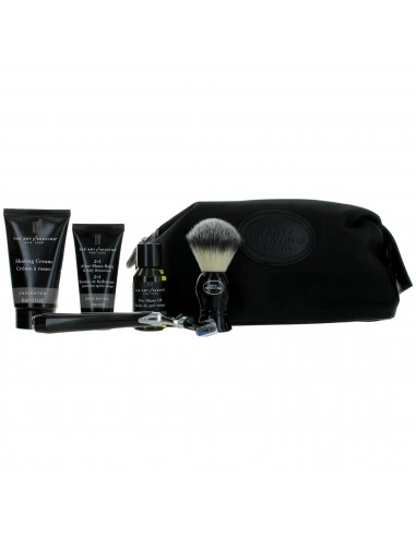 The Art Of Shaving Men's 6 Piece Shaving Kit - Unscented with Pouch basket pas cher