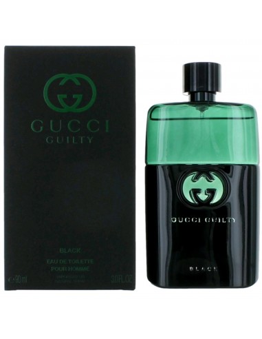 Gucci Men's Eau De Toilette Spray - Guilty Black Pour Homme Captivating Scent, 3oz de France