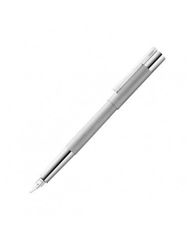 Lamy Fountain Pen - Scala Brushed Stainless Steel Pour