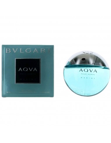 Bvlgari Men's Eau De Toilette Spray - Aqva Marine Amber and Woody Notes, 1.7 oz paiement sécurisé