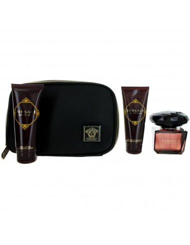 Versace Women's Gift Set with Beauty Bag - Crystal Noir Exquisite and Captivating 2 - 3 jours ouvrés.