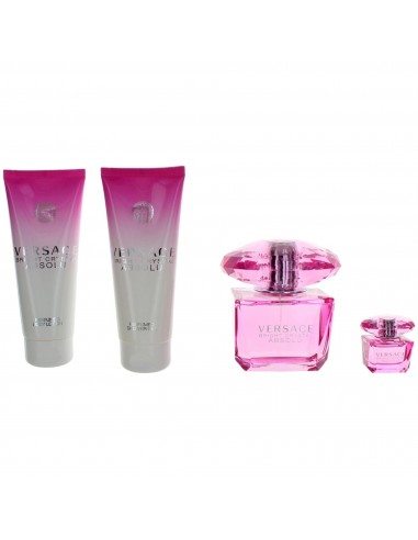 Versace Women's Personal Care Gift Set - Bright Crystal Absolu Enchanting, 4 Piece livraison gratuite