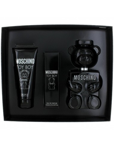 Moschino Men's Gift Set - Toy Boy Body Gel, 0.3 oz and 3.4 oz EDP Spray, 3 Piece livraison gratuite