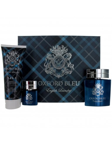 English Laundry Men's Personal Care Gift Set - Oxford Bleu Unique Charm, 3 Piece des créatures d'habitude