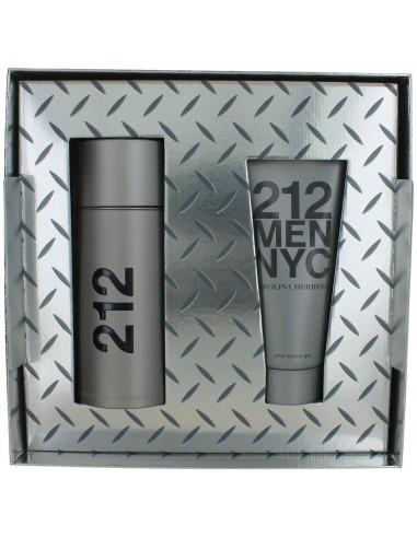 Carolina Herrera Men's Gift Set - 212 Captivating Woody Floral Musk Scent, 2 pc Comparez et commandez 