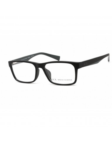 Armani Exchange Men's Eyeglasses - Black Plastic Rectangular Frame | AX3038F 8199 destockage