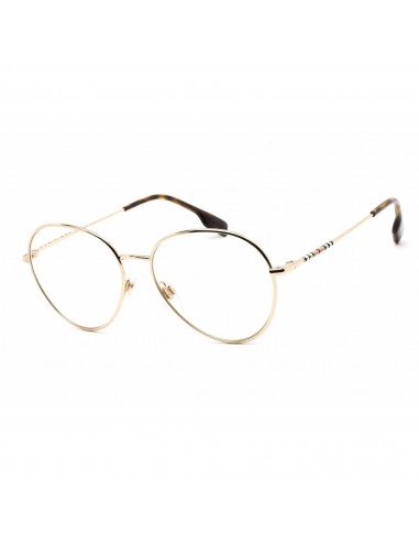 Burberry Unisex Eyeglasses - Clear Lens Light Gold Metal Round Frame | 0BE1366 1340 l'évolution des habitudes 