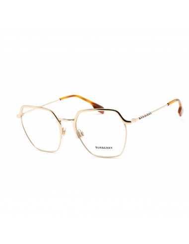 Burberry Women's Eyeglasses - Clear Lens Light Gold Metal Square Frame | 0BE1371 1109 2024