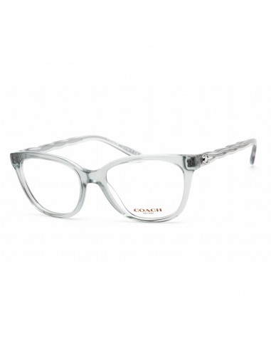 Coach Women's Eyeglasses - Transparent Blue Plastic Cat Eye Shape Frame | 0HC6186 5682 À commander