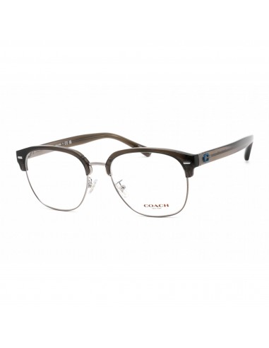 Coach Women's Eyeglasses - Transparent Dark Grey Plastic Square Frame | 0HC6198 5706 Découvrez la collection