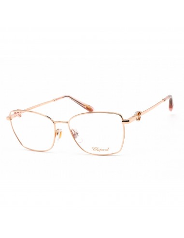 Chopard Women's Eyeglasses - Clear Lens Gold Metal Cat Eye Shape Frame | VCHF50S 08FC paiement sécurisé