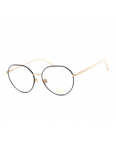 Chopard Women's Eyeglasses - Shiny Rose Gold/Black Metal Round Frame | VCHF71M 0301 Découvrez la collection