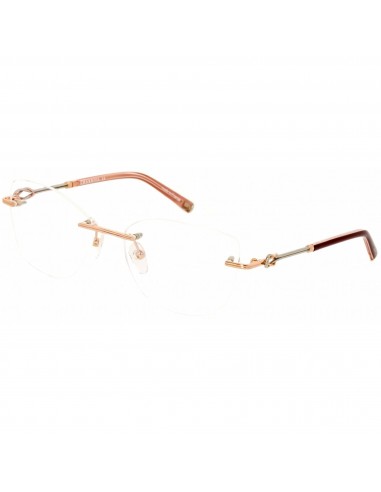 Charriol Women's Eyeglasses - Shiny Pink/Gold/Sliver Metal Cat Eye Frame | PC71027 C03 Pour