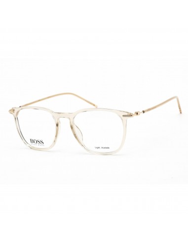 Hugo Boss Unisex Eyeglasses - Mud Gold Acetate Round Shape Frame | BOSS 1313 0IXE 00 est présent 