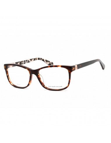 Kate Spade Women's Eyeglasses - Havana Pattern Acetate Rectangular | Calley 01NR 00 des créatures d'habitude