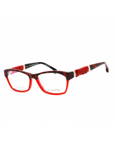 La Matta Women's Eyeglasses - Red/Havana Plastic Cat Eye Shape Frame | LMV3175 02-09 50-70% off 