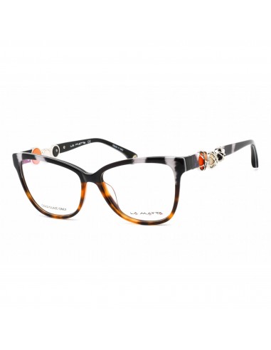 La Matta Women's Eyeglasses - Grey Havana/Other Plastic Cat Eye Frame | LMV3206 03-09 pour bénéficier 