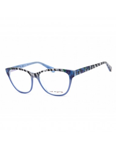 La Matta Women's Eyeglasses - Blue/Other Plastic Cat Eye Shape Frame | LMV3208 02-09 suggérées chez