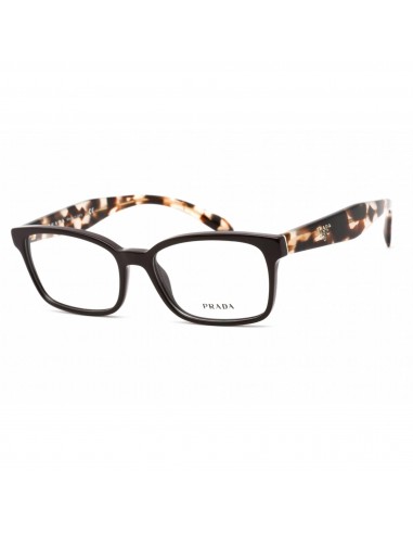 Prada Unisex Eyeglasses - Brown Plastic Rectangular Shape Frame | 0PR 18TV DHO1O1 la livraison gratuite