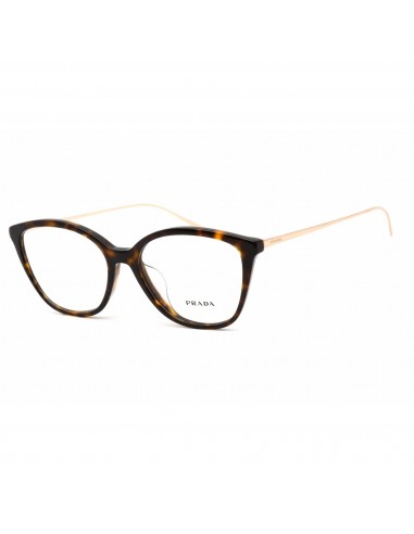 Prada Women's Eyeglasses - Clear Lens Havana Plastic Cat Eye Frame | 0PR 11VVF 2AU1O1 Pour