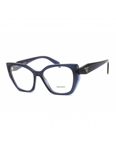 Prada Women's Eyeglasses - Blue Crystal Plastic Cat Eye Shape Frame | 0PR 18WV 08Q1O1 destockage