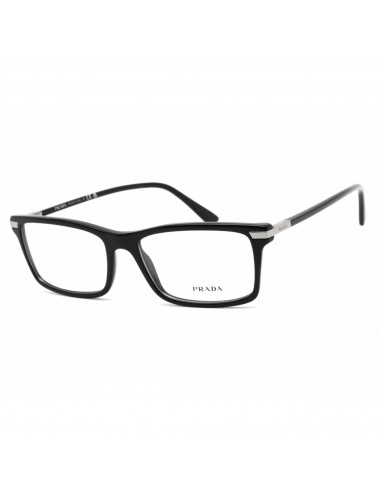 Prada Men's Eyeglasses - Clear Lens Black Plastic Rectangular Frame | 0PR 03YV 1AB1O1 livraison et retour toujours gratuits