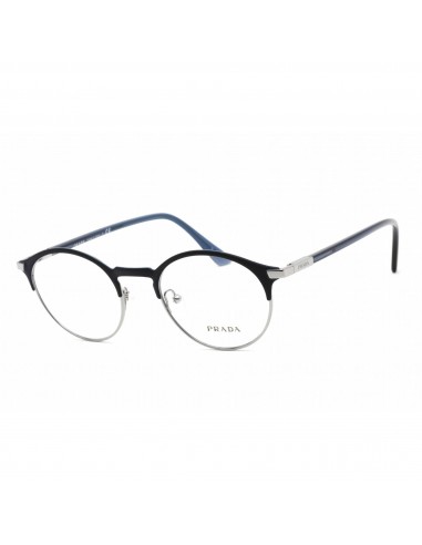 Prada Men's Eyeglasses - Clear Lens Matte Blue Metal Round Frame | 0PR 58YV 02N1O1 À commander