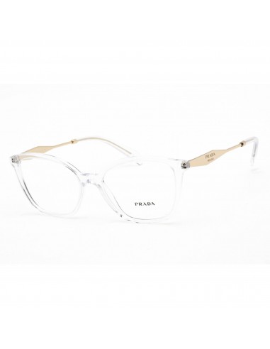 Prada Women's Eyeglasses - Clear Lens Crystal Plastic Cat Eye Frame | 0PR 02ZV 2AZ1O1 pas chere