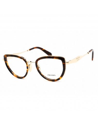 Prada Women's Eyeglasses - Honey Tortoise Plastic/Metal Cat Eye | 0PR 54ZV VAU1O1 Par le système avancé 