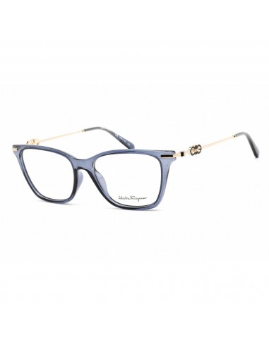 Salvatore Ferragamo Unisex Eyeglasses - Crystal Blue Plastic Cat Eye | SF2891 424 Paris Déstockage Promo