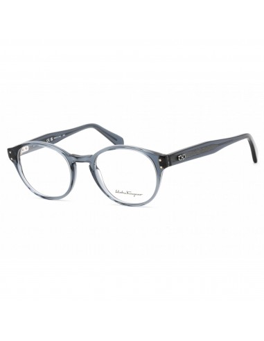 Salvatore Ferragamo Men's Eyeglasses - Transparent Blue Plastic Round | SF2940 456 Vous souhaitez 