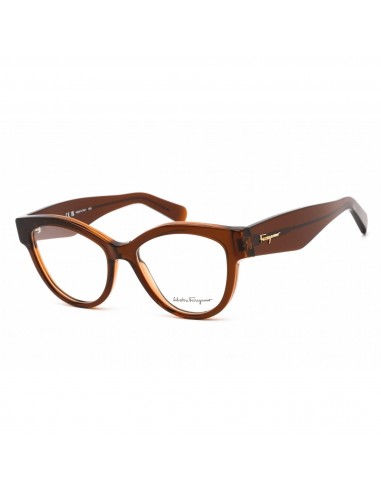 Salvatore Ferragamo Women's Eyeglasses - Deep Caramel Plastic Cat Eye | SF2934 206 Les magasins à Paris