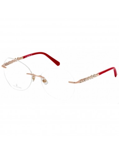 Swarovski Women's Eyeglasses - Shiny Rose Gold Metal Butterfly Frame | SK5345 028 en linge