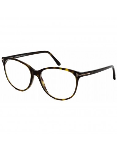 Tom Ford Women's Eyeglasses - Dark Havana Plastic Oval Shape Frame | FT5544-B 052 basket pas cher