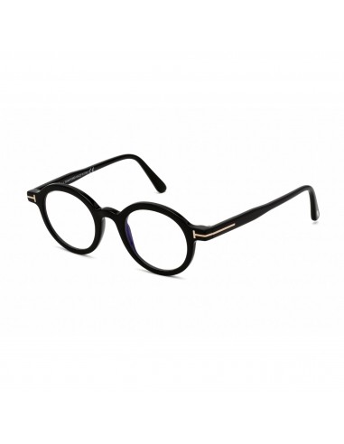 Tom Ford Men's Eyeglasses - Clear Lens Shiny Black Plastic Round Frame | FT5664-B 001 du meilleur 