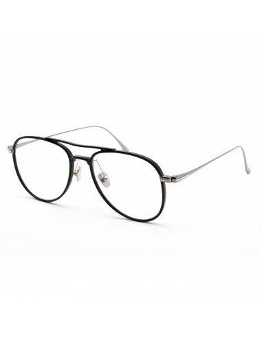 Tom Ford Unisex Eyeglasses - Shiny Black Metal Aviator Shape Frame | FT5666-B 001 chez Cornerstreet bien 