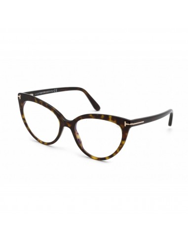 Tom Ford Women's Eyeglasses - Dark Havana Plastic Cat Eye Shape Frame | FT5674-B 052 À commander