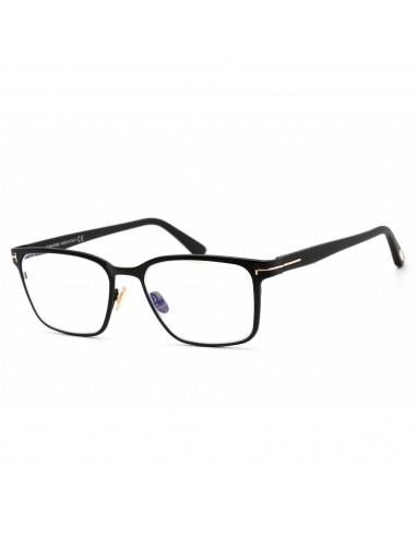 Tom Ford Men's Eyeglasses - Clear Lens Matte Black Metal Square Frame | FT5733-B 002 la colonne vertébrale