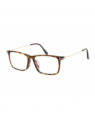 Tom Ford Men's Eyeglasses - Dark Havana Acetate/Metal Rectangular | FT5758-F-B 052 à prix réduit toute l'année