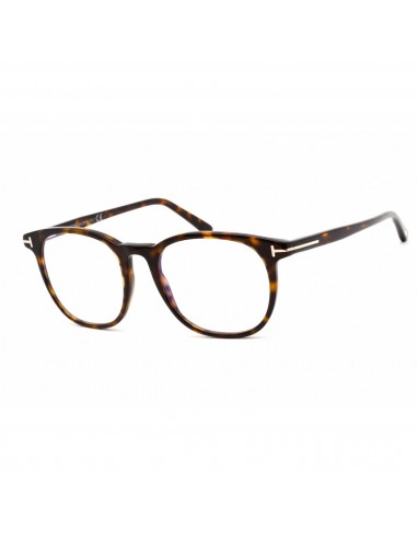 Tom Ford Women's Eyeglasses - Dark Havana Plastic Square Shape Frame | FT5754-B 052 la livraison gratuite