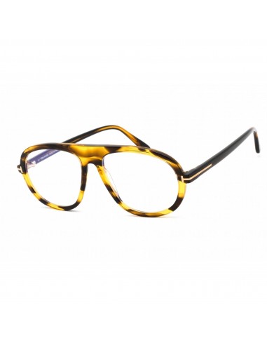 Tom Ford Men's Eyeglasses - Colored Havana Plastic Aviator Shape Frame | FT5755-B 055 les ligaments