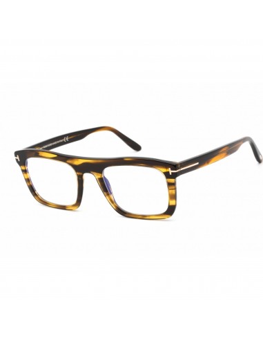 Tom Ford Men's Eyeglasses - Colored Havana Plastic Rectangular Frame | FT5757-B 055 basket pas cher