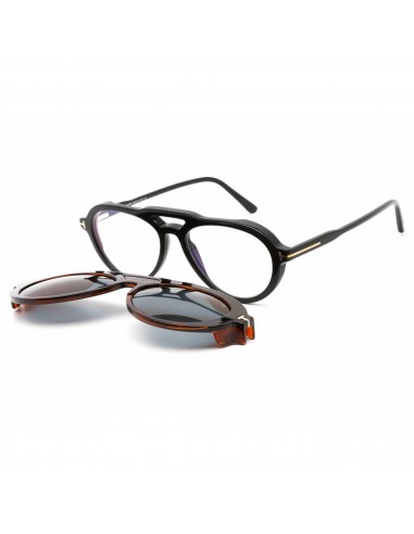 Tom Ford Women's Eyeglasses - Shiny Black Plastic Aviator Shape Frame | FT5760-B 001 les ligaments