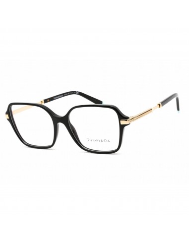 Tiffany Women's Eyeglasses - Clear Demo Lens Black Plastic Square Frame | 0TF2222 8001 votre